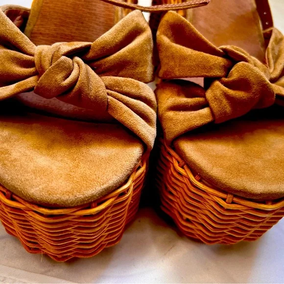 Jeffrey Campbell Wicker Platform Heel Sandals — NEVER WORN - Picture 5 of 5